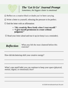 Mini Creative Recharge Workbook