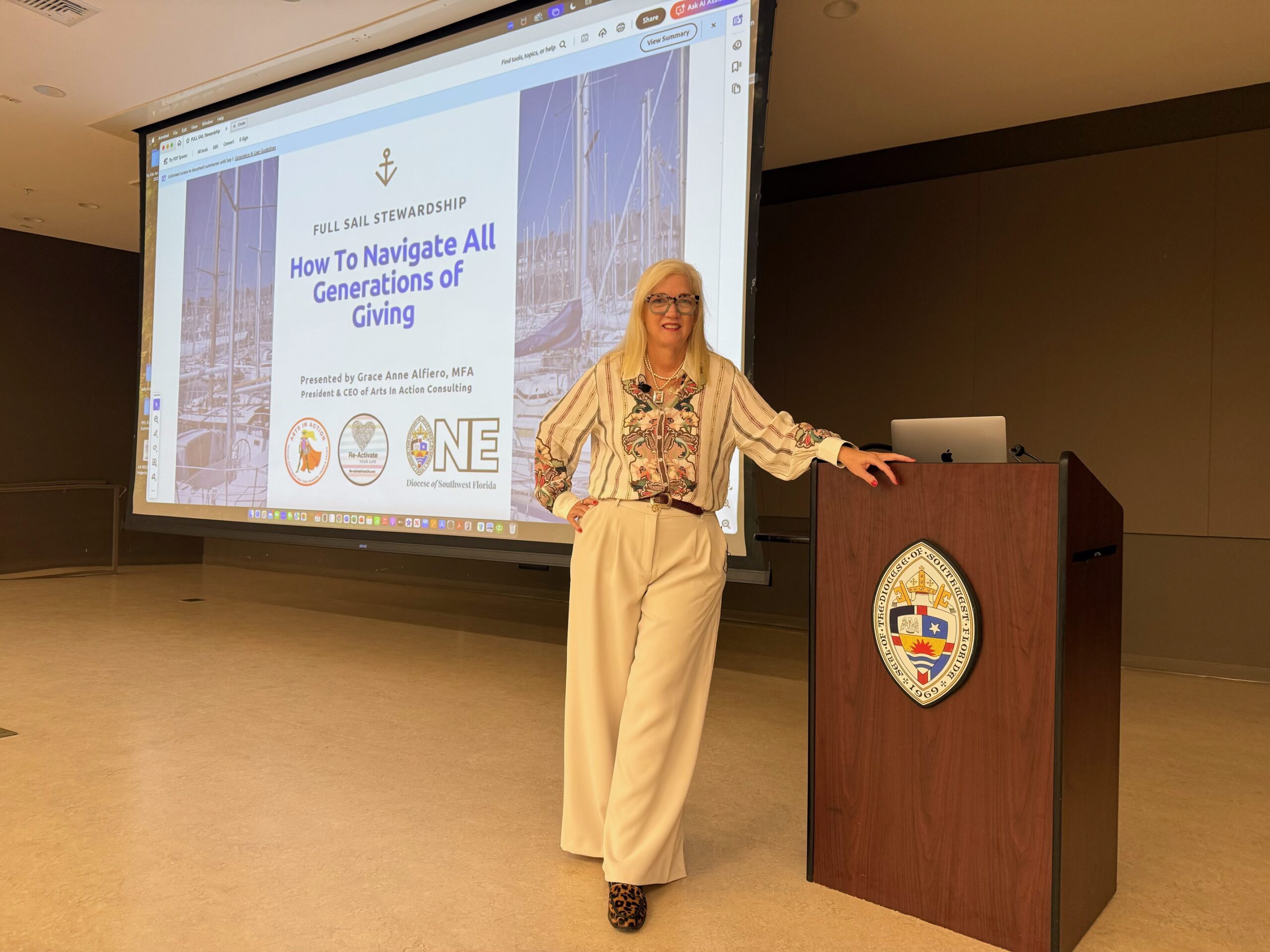 Grace Anne Alfiero's presentation at the<br />
Episcopal Diocese of Southwest Florida